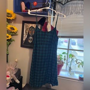 90's grunge plaid dress vintage inspired